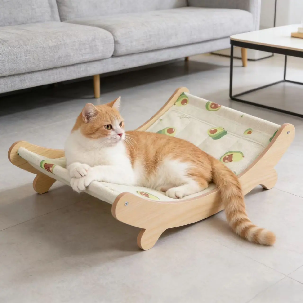 Cama de verano para gatos con colchoneta refrigerante y hamaca - imagen 5