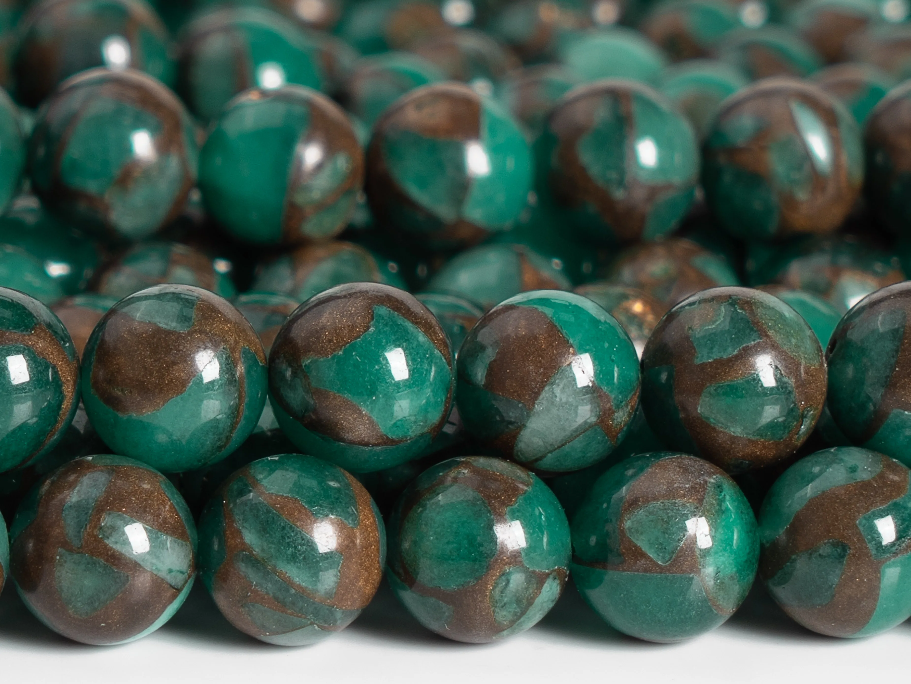 

Green Resin Sponge Quartz Sandstone Beads Synthetic Grade AAA Loose Beads Round Size Options 4/6/8/10mm for Jewelry Making