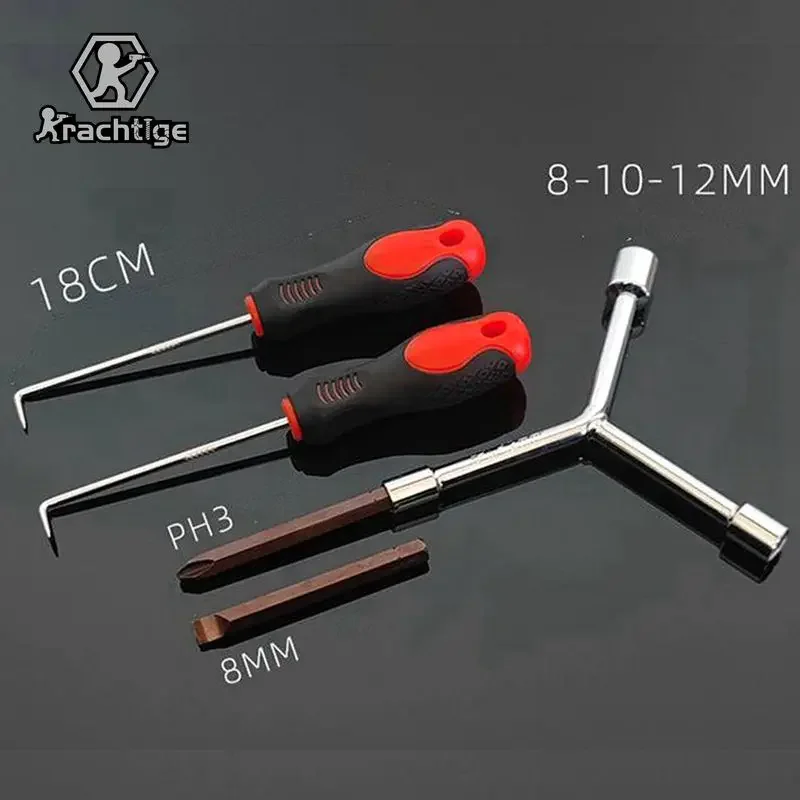 Chassis Hook Slotted Phillips Screwdriver Set Washer Wheel Plate Screw Removal and Cleaning Tool