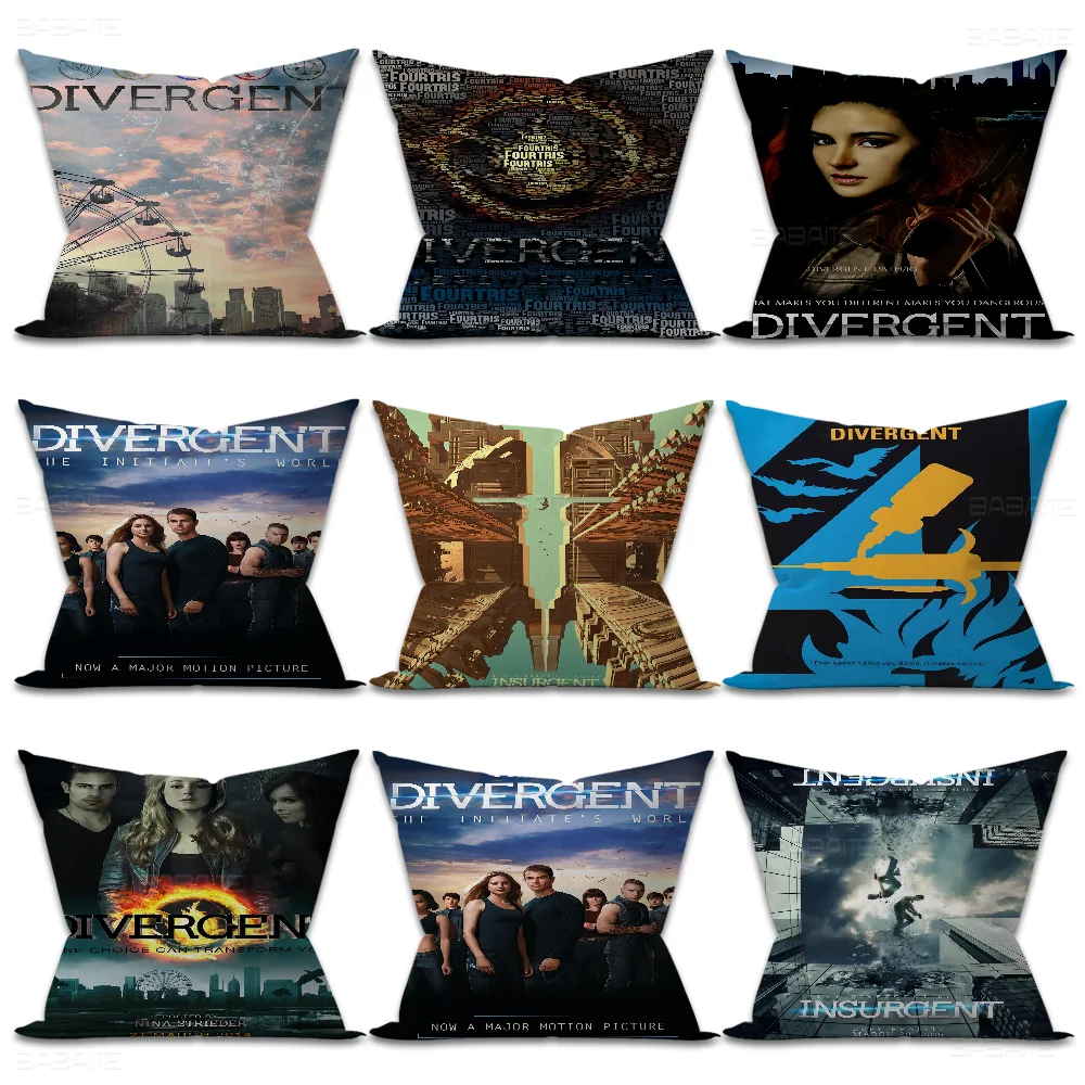 Divergent Movie Classic Pillow Anime Pillow Sofa Bed Head Pillow Cover Cushion Cover 45x45 Cm Fashion