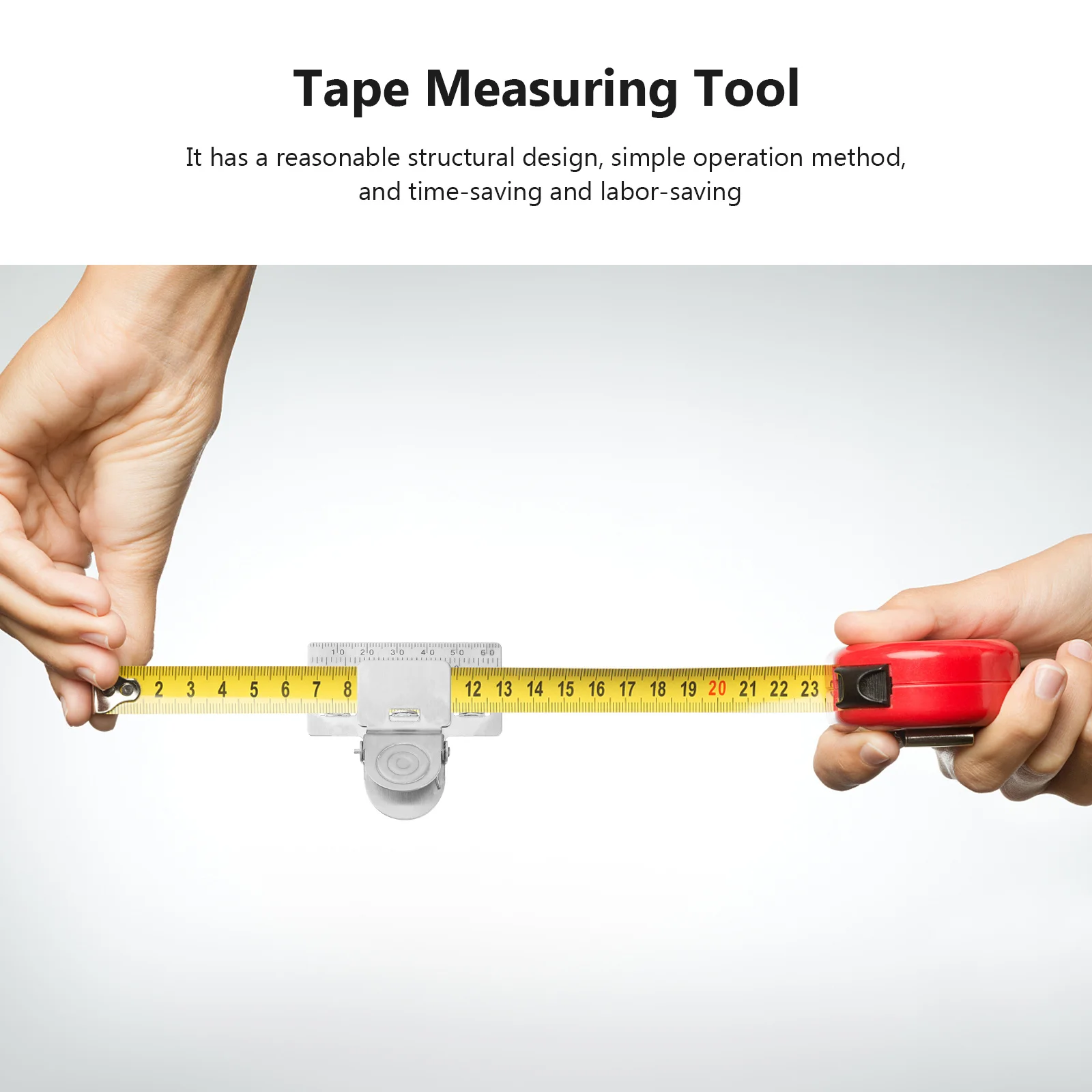 

1Pcs Precision Tape Measuring Clip Stainless Steel High Strength Spring Clip Professional Measuring Tool for Tape Positioning