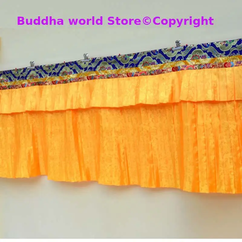 200CM long Wholesale Buddhism Tibet Nepal family Temple Altar Table circumference Enclosing niche curtain Tapestry draperies