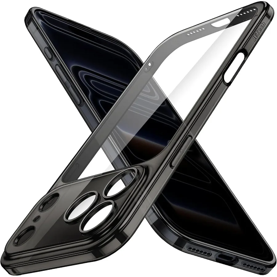 

Тонкий чехол для iPhone 17 Pro Max 6,9 дюйма с объективом камеры, полная защита, ультратонкий, легкий, прозрачный, минималистичный, защита