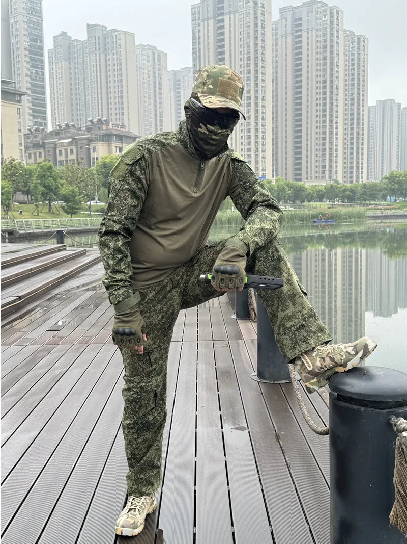 

Men's G2 Frog Suit Long Sleeve Camouflage Tactical Uniform Set for Outdoor Training & Airsoft (Jacket+Pants) Free Delivery