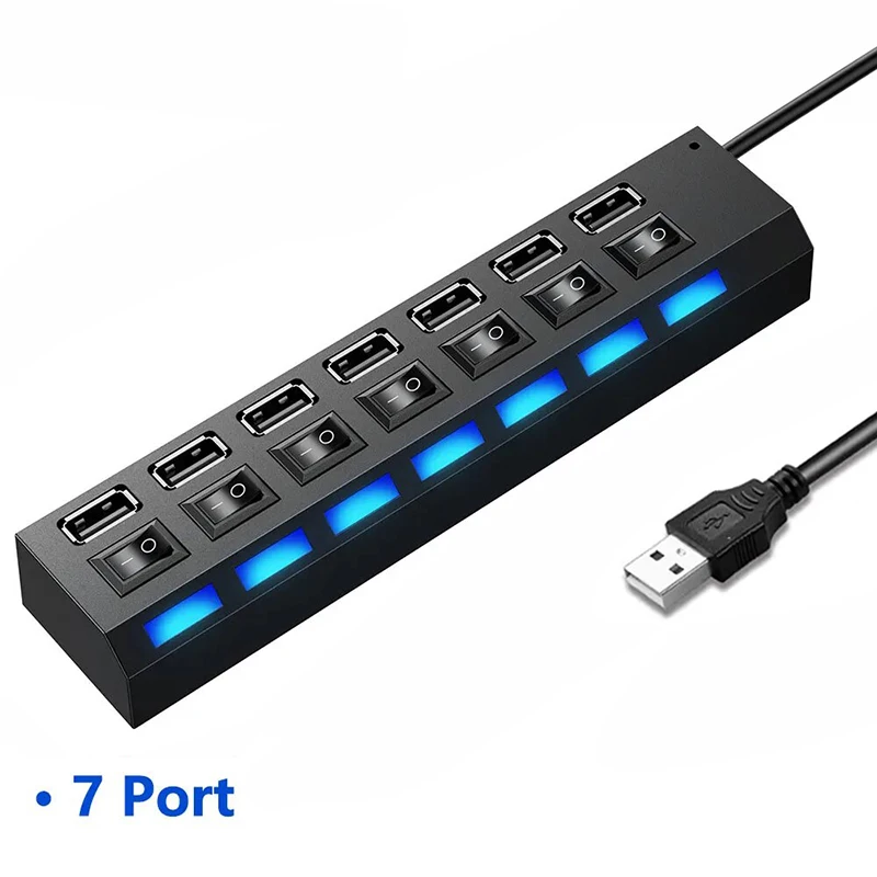 7 Ports Usb 2.0 Hub…