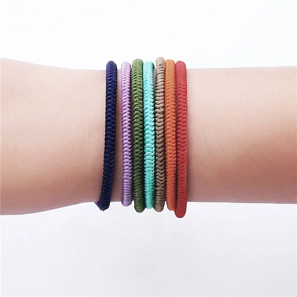 Women Handmade Gifts For Lovers Adjustable Multi Color Tibetan Accessories Bangles Rope Bracelets Jewelry