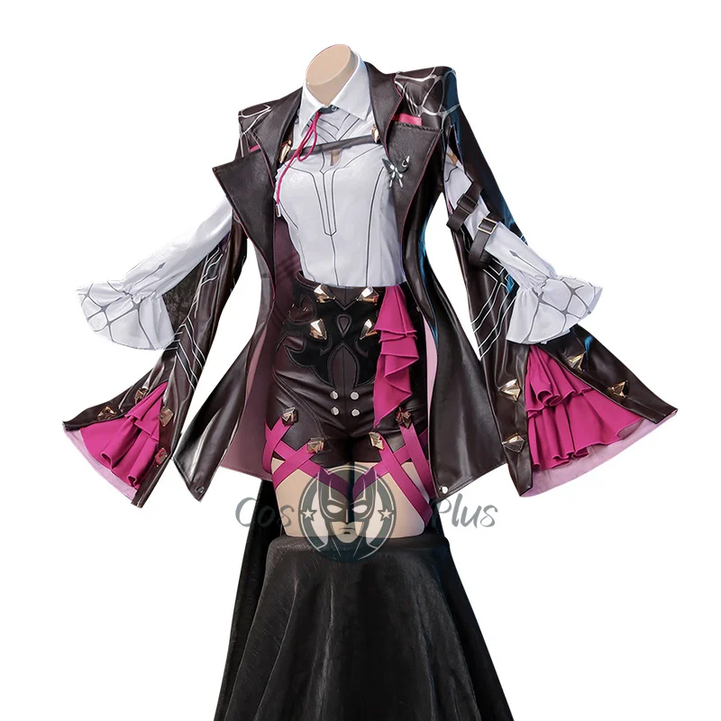 Kafka Cosplay Game Honkai Star Rail Costume Anime Leather Jacket Shorts Outfit Halloween RolePlay Shirt Uniform for Women Girls