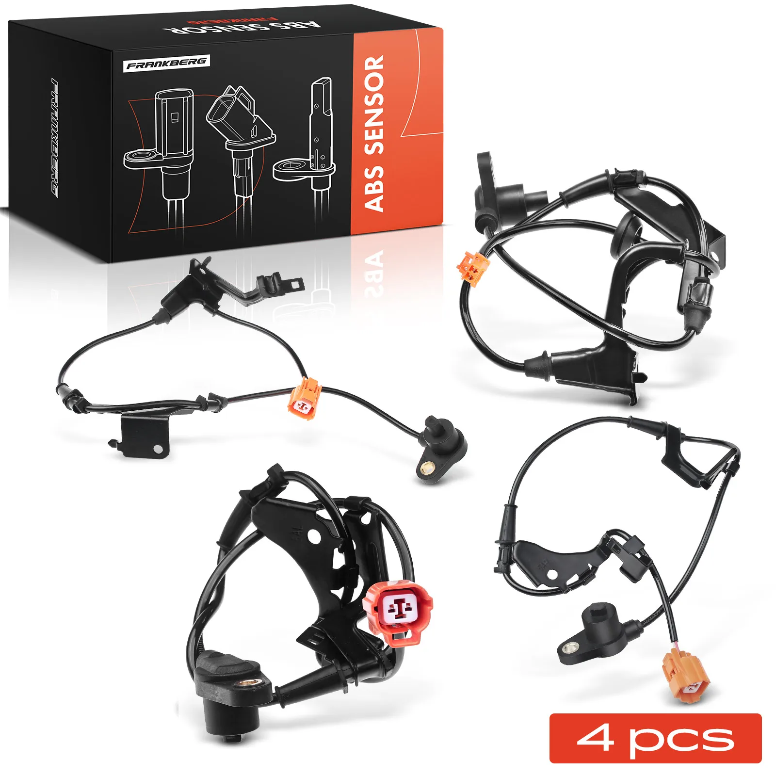 Frankberg 4x ABS Sensor Vorne und Hinten für Honda Civic VII EM2 1.7L 57455S5D003 57450-S5A-013 57455-S5A-013 5S7567