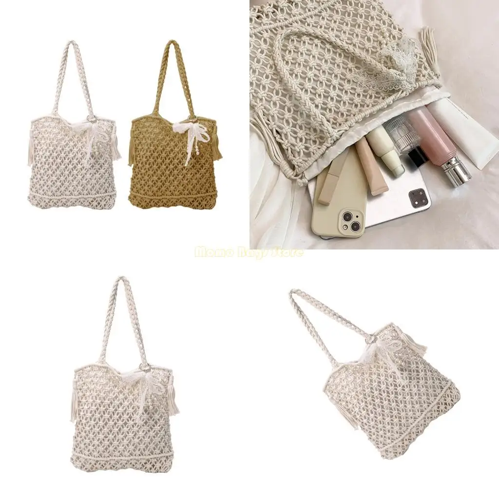 

X90D Women Beach Bag Woven Underarm Bag Holiday Styles Shoulder Bag Fashion Handbag