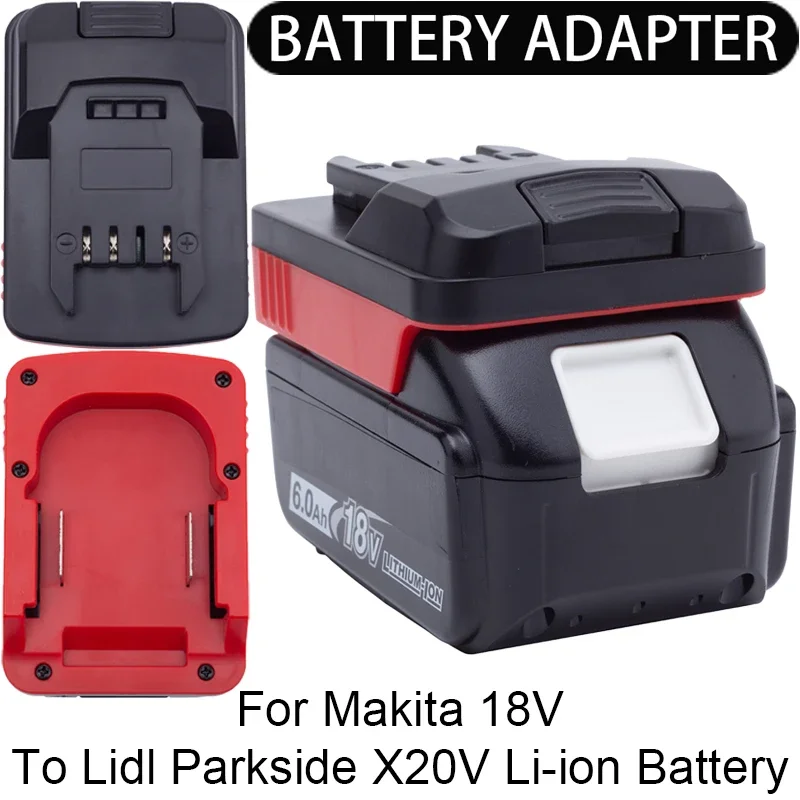 NEW Battery Adapter/Converter for Lidl Parkside X20V Li-ion tools to Makita 18V Li-ion battery adapter power tool accessories