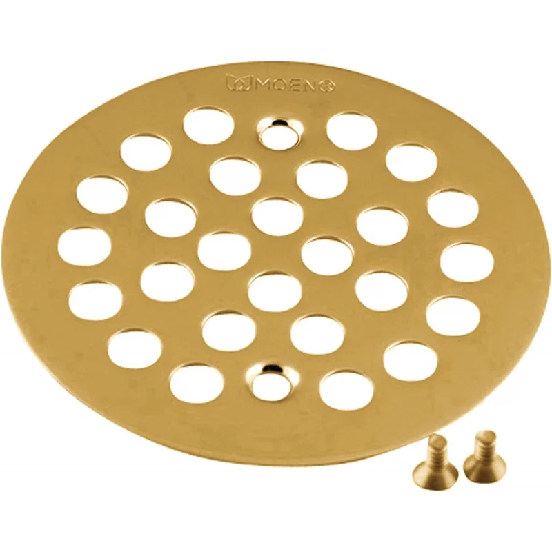 

101664BG 4-1/4-Inch Screw-In Shower Strainer, Brushed Gold