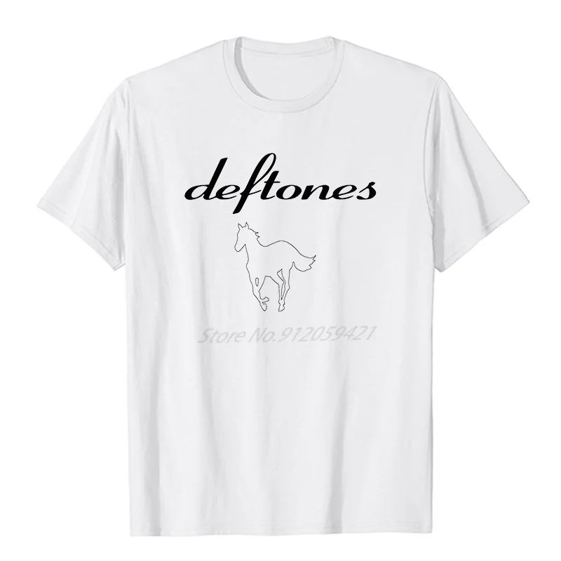 Deftones White Pony Rock Nu Metal T Shirt For Men Graphic T Shirts Oversize t-shirts Cotton Short Sleeve t-shirts Men's Clothing