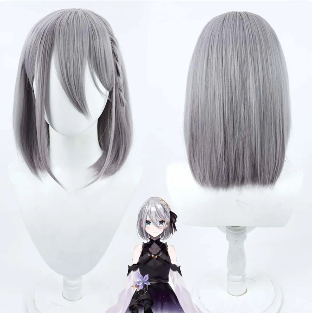 

Women Virtual YouTuber Cosplay Kaga Sumire Heat Resistant Hair Wig