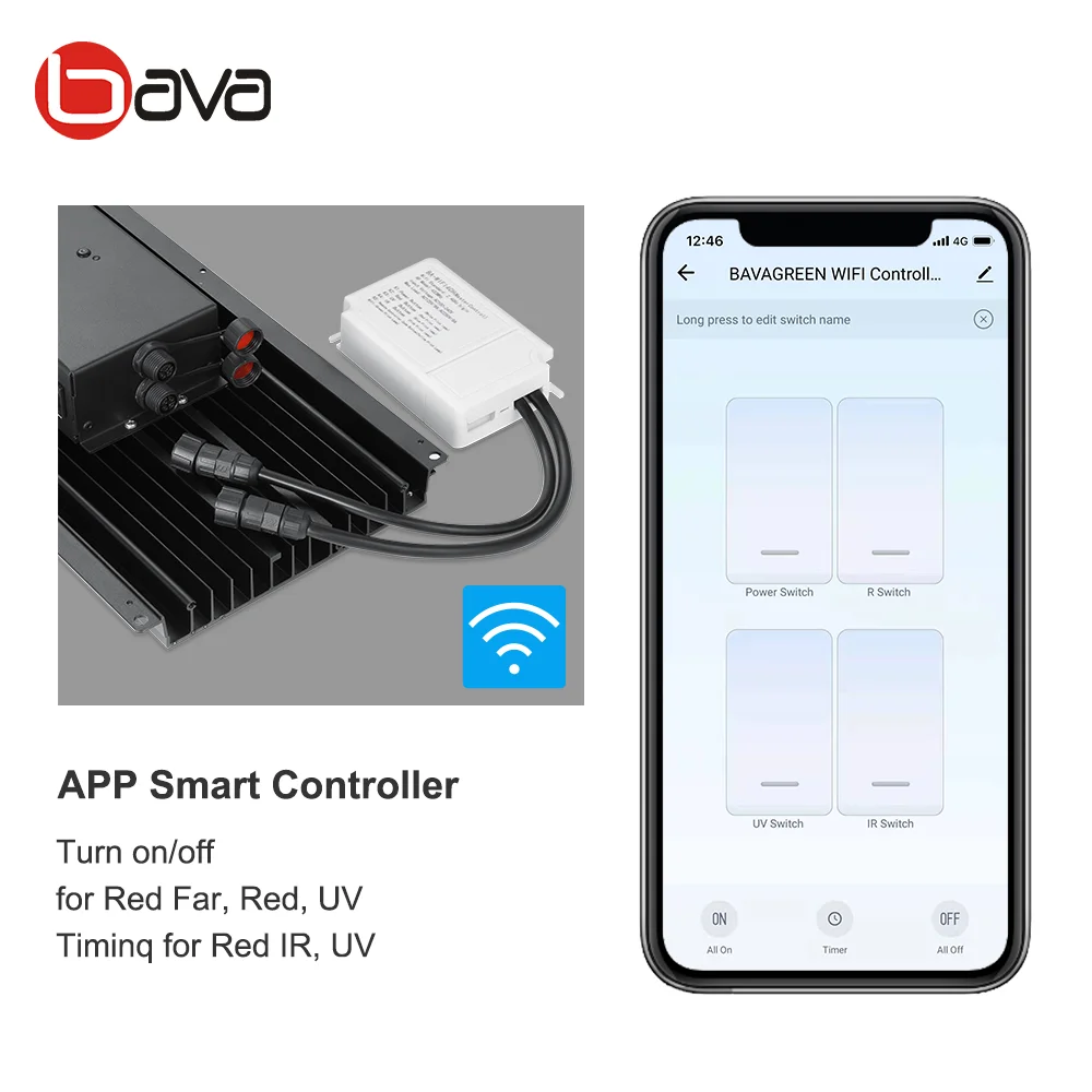 BAVGREEN 720 وات أحمر عميق Ir samsung Lm301h لوحة 5x5 Led تنمو ضوء لشتلات استنساخ الخس الداخلية #5