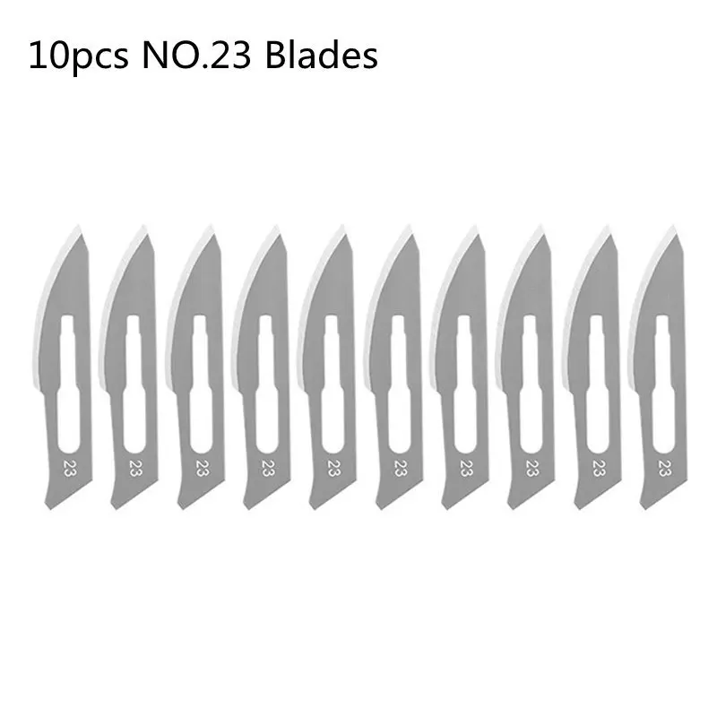 Metal Steel Carving Blades Surgical Tool DIY Paper Cutting Phone PCB Repair Craft Knife Non-Slip Scalpel Kit Set With box