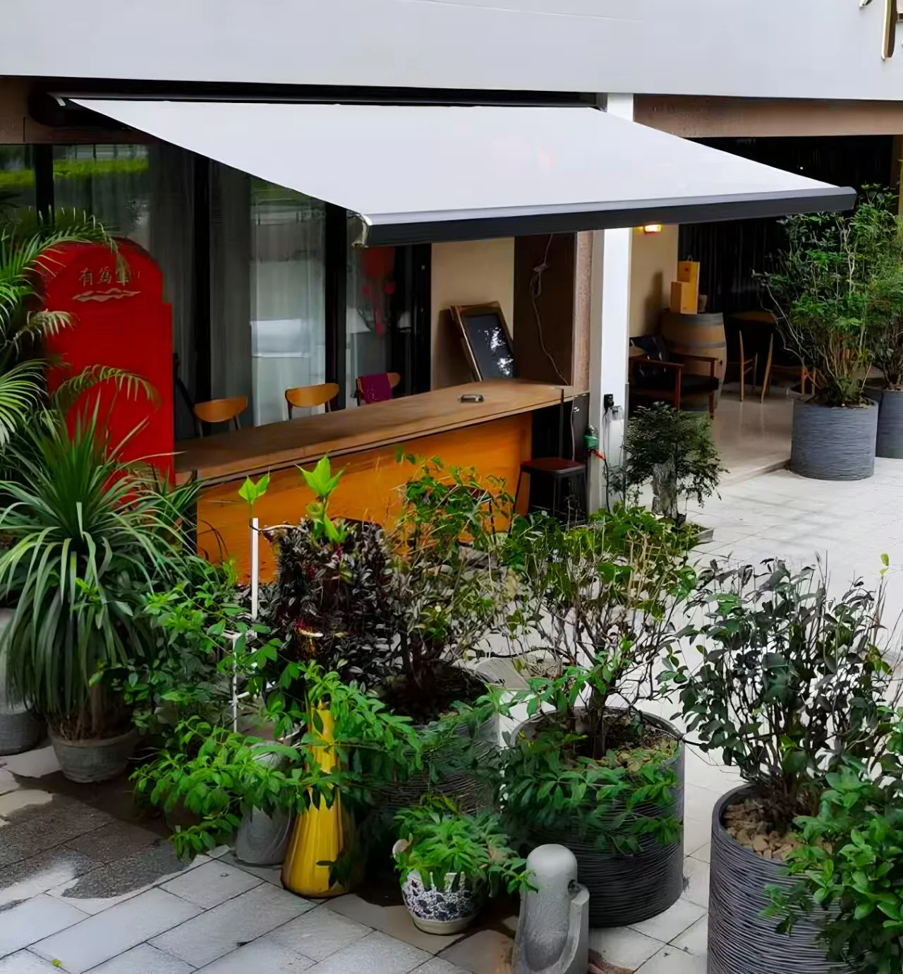 フルボックスオーニング屋外スマート電動折りたたみ式オーニング - Smart Garden Box のレビューと価格