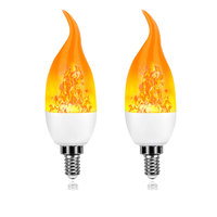 E14 Led Simulated Flame Bulbs 7W 9W E27 85-265V 220V Corn Lamp Flickering LED candle Light Dynamic Flame Effect for Home Light