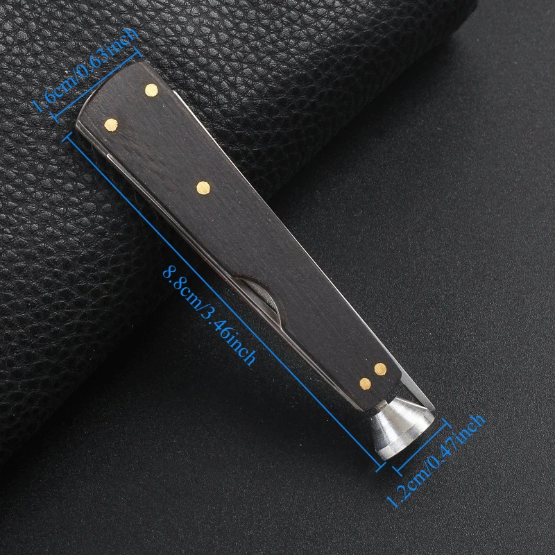 Ebony Tobacco  Presser Pipe 3 In1 Tobacco Pipe Cleaner Pressing Rod Cigar Pass Needle Drill Pipe Cleaning Reamer Tamper Tool