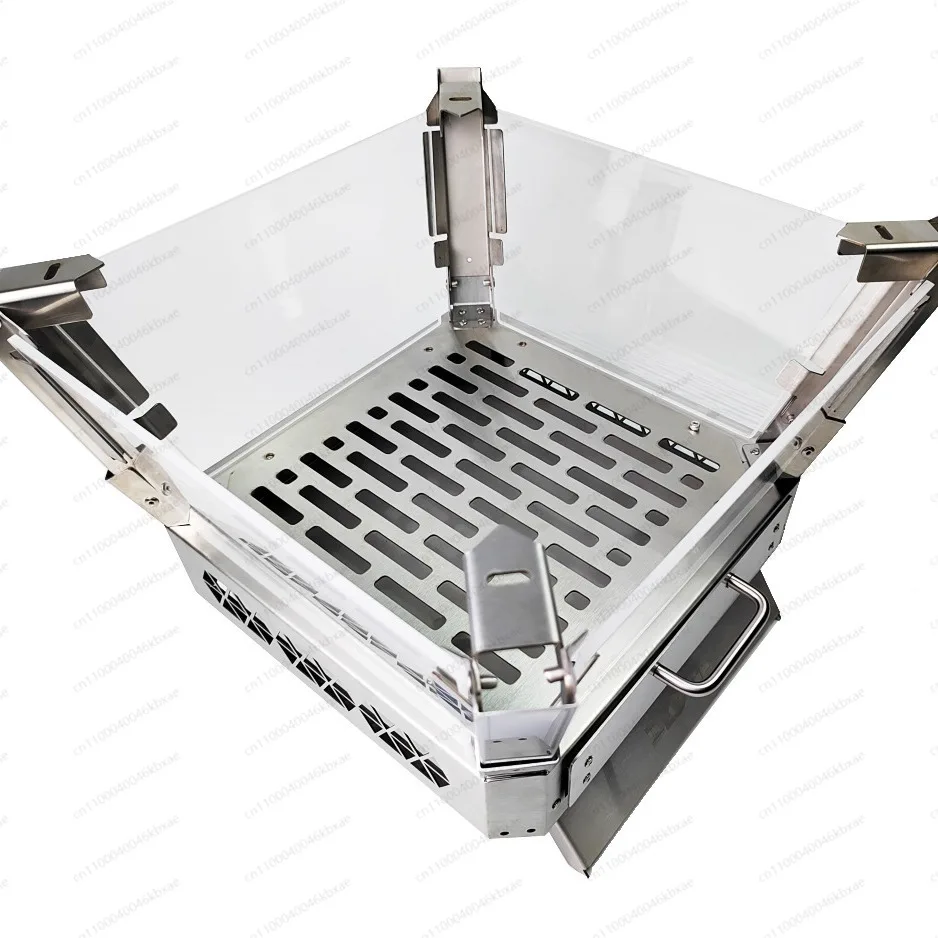 

Camping Outdoor Glass Beacon BBQ Stove Firewood Stove BBQ Stove Camping Burner Bonfire Rack