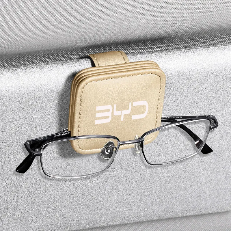 BYD السيارات سيارة نظارات كليب منتجات السيارات الإبداعية متعددة الوظائف النظارات الشمسية النظارات الشمسية بيل بطاقة تخزين النظارات كليب كروس #4
