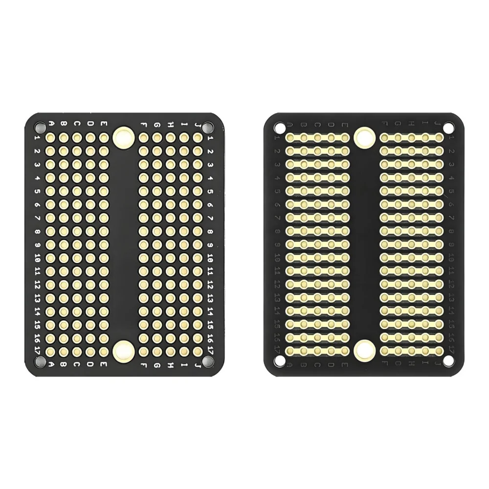 Universal Standard PCB Board Prototype Breadboard 2.54 Spacing Permanent Breadboard 5-hole Gold-plated Solder Prototype Board