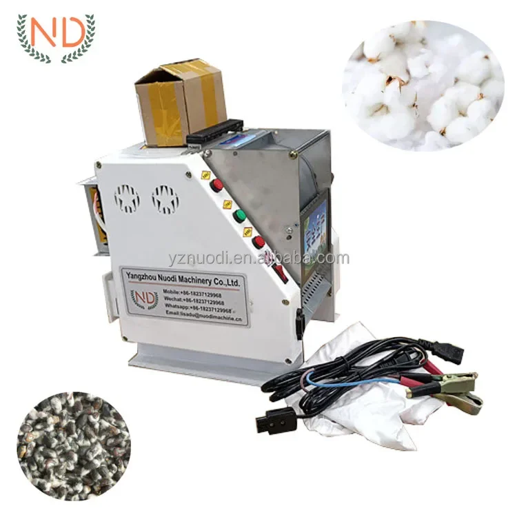 Small Seed Cotton Gin Cotton Fiber Trial Testing Machine Cotton Seed Extracting Machine