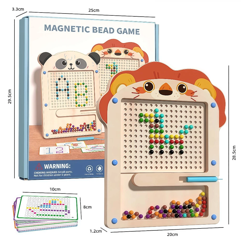 Magnetic Drawing Board Toy Learning Tool for Logic Thinking Focus Training Doodle Sketch Pad Fine Motor Skills DevelopmentEarly