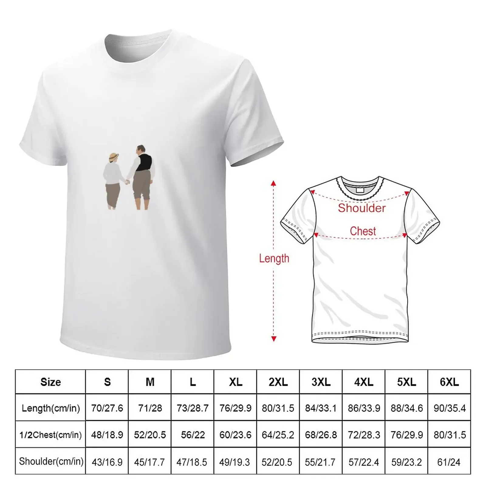 Carson & Mrs. Hughes T-Shirt Short sleeve tee cute tops new edition Men's t shirts