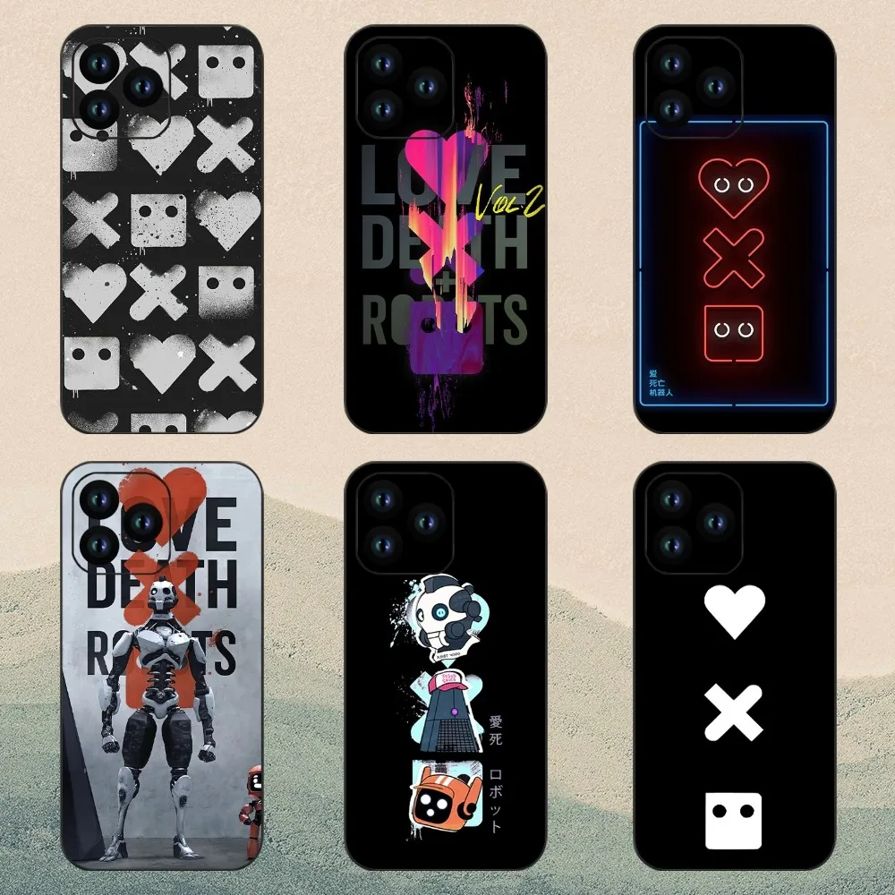 Love Death and Robots Phone Case For iPhone 11 12 13 14 15 Mini Pro XS Max X S Plus XR Shell