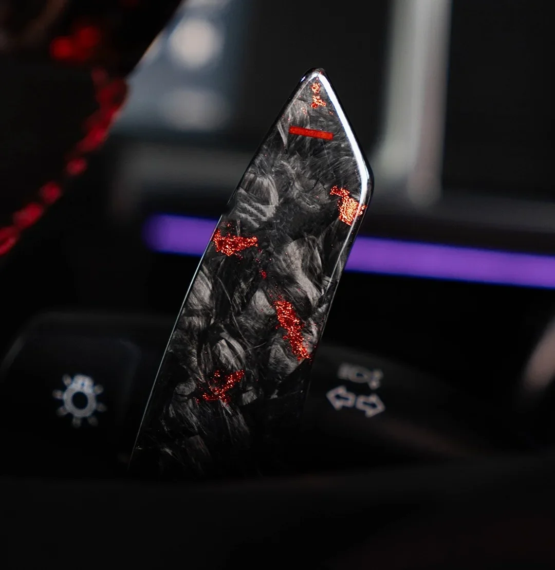 Red Forged Carbon Steering Wheel With LED Display for Kia Stinger GT 2018-2023！