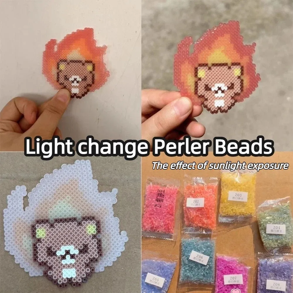 

Набор бусин-хамелеонов 5/8 цветов, меняющих цвет при изменении температуры, 2,6 мм, для рукоделия, творчества, для детей