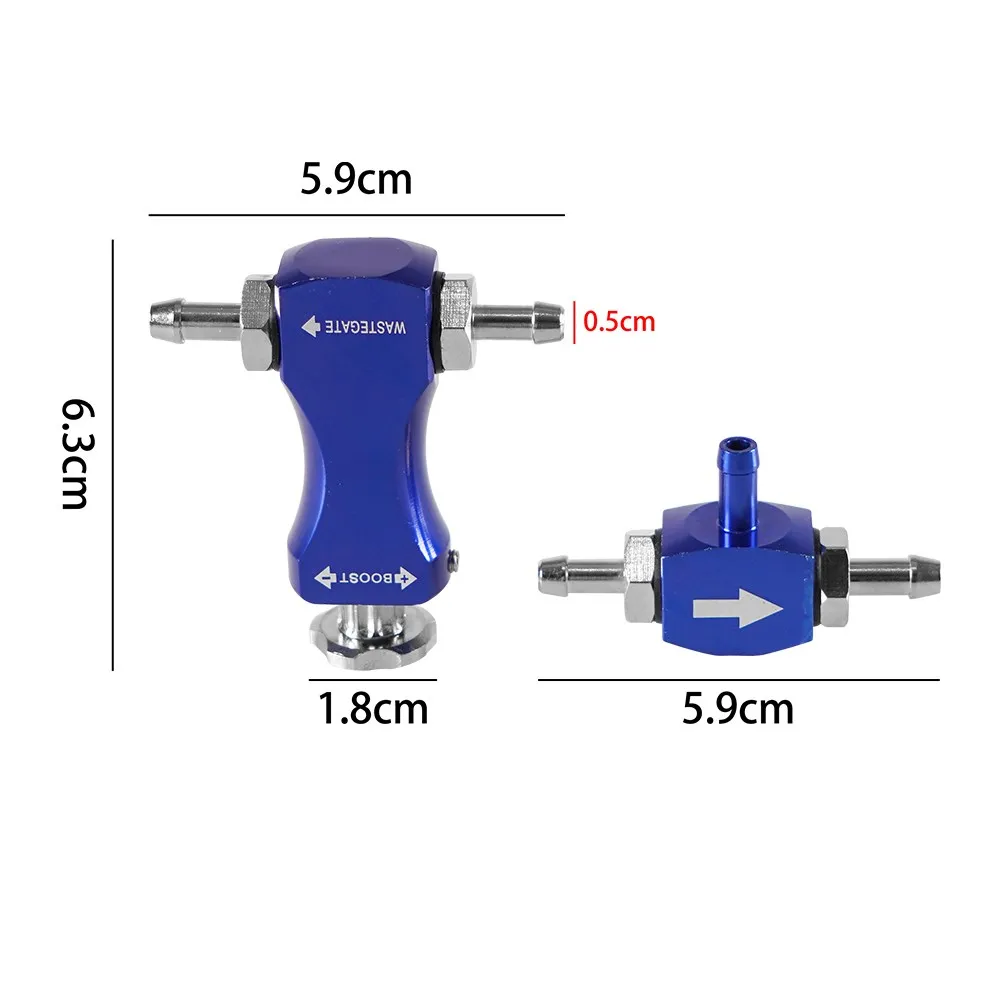 Universal Manual Turbo Boost Controller Bleed Valve Pressurize Regulating Kit Car Modified Turbocharged Regulator Aluminum view 2