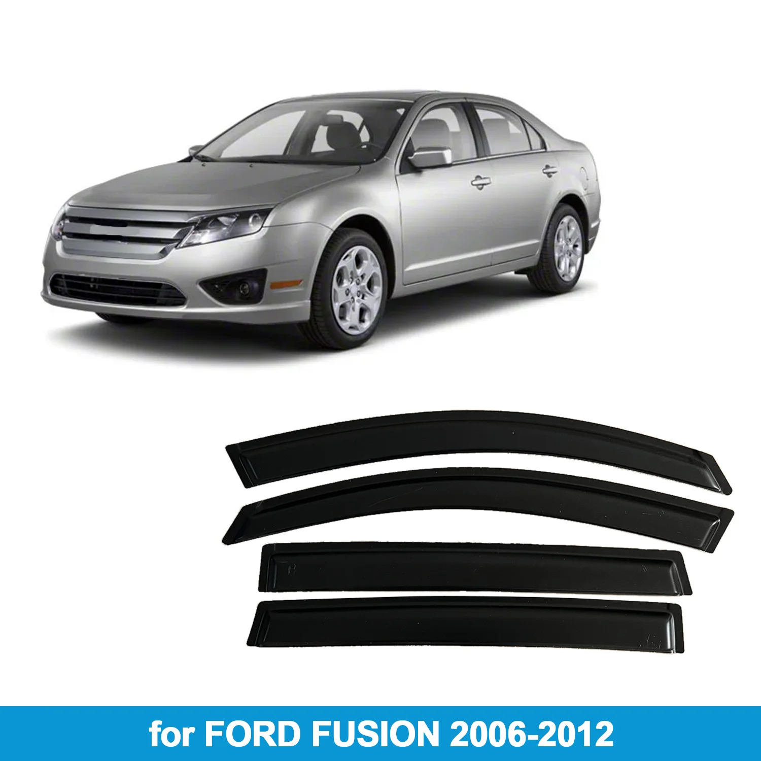 

Оконный козырек для FORD FUSION 2006-2012, версия для США, защита от дождя, боковой дефлектор, защита от атмосферных воздействий, лента для наружного крепления