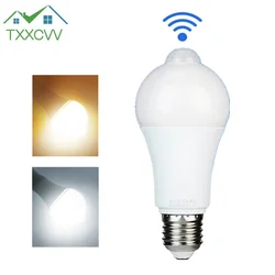 E27 PIR Motion Sensor Night light AC 220V 9W 12W 15W 18W LED Bulb with Motion Sensor Infrared Radiation Motion Night light