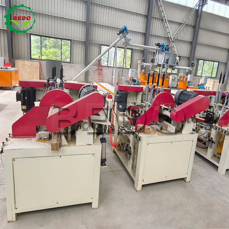 

Woodworking Machinery Wooden Pallet Pier Cutting and Plywood Block Nailing Machine