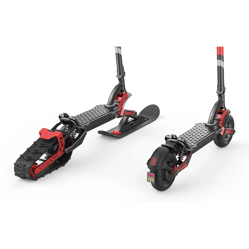 حار بيع عالية الأداء 48 فولت 20 أمبير 2000 واط قوة المحرك سكوتر الثلج الكهربائية لجميع التضاريس على الطرق الوعرة مجنزرة E سكوتر