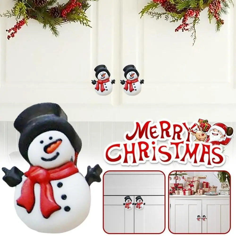 لأدراج مضمد عيد الميلاد مقبض خزانة يغطي قابلة لإعادة الاستخدام سهلة التركيب مقابض الأبواب درج يسحب زينة عيد الميلاد