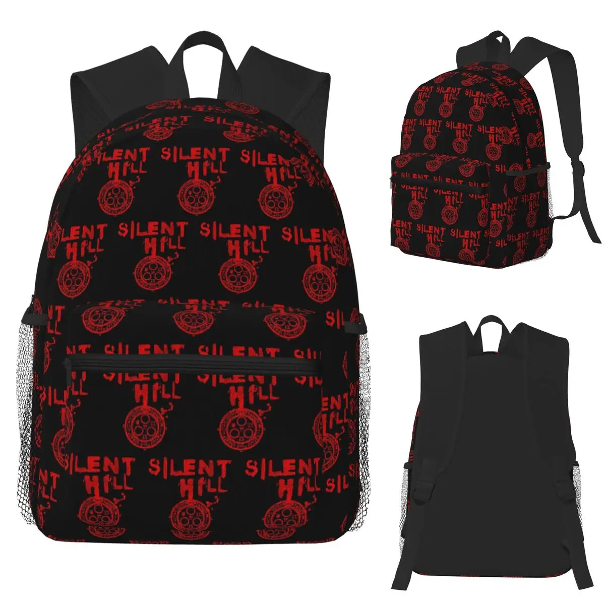 

Silent Hill F Horror Game Студенческий рюкзак Школьная сумка Походный дорожный рюкзак для мальчиков и девочек Сумка для книг Сумки на плечо
