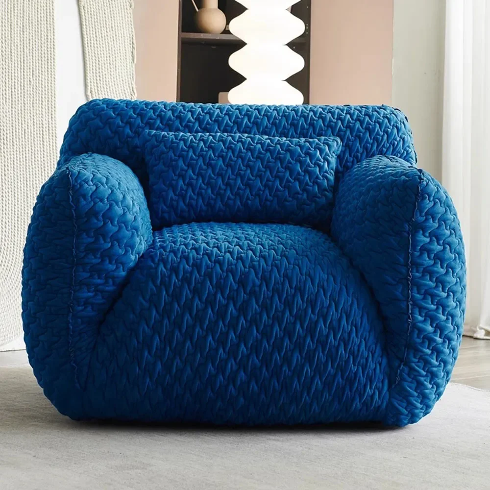 

Blue Legless Living Room Chairs Fabric Lounge Minimalist Relax Balcony Living Room Chairs Single Lazy Meuble Salon Home Decor