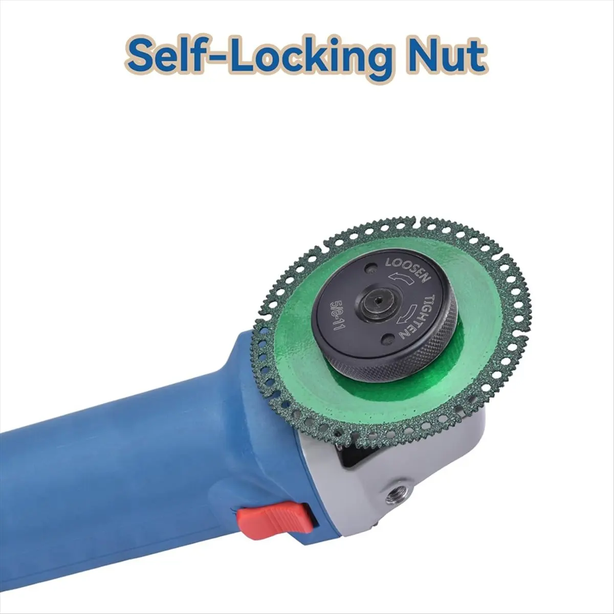 【STOCK】5/8 Inch-11 Thread Angle Grinder Flange Nut, Self Tightening Lock Nut for Angle Grinder
