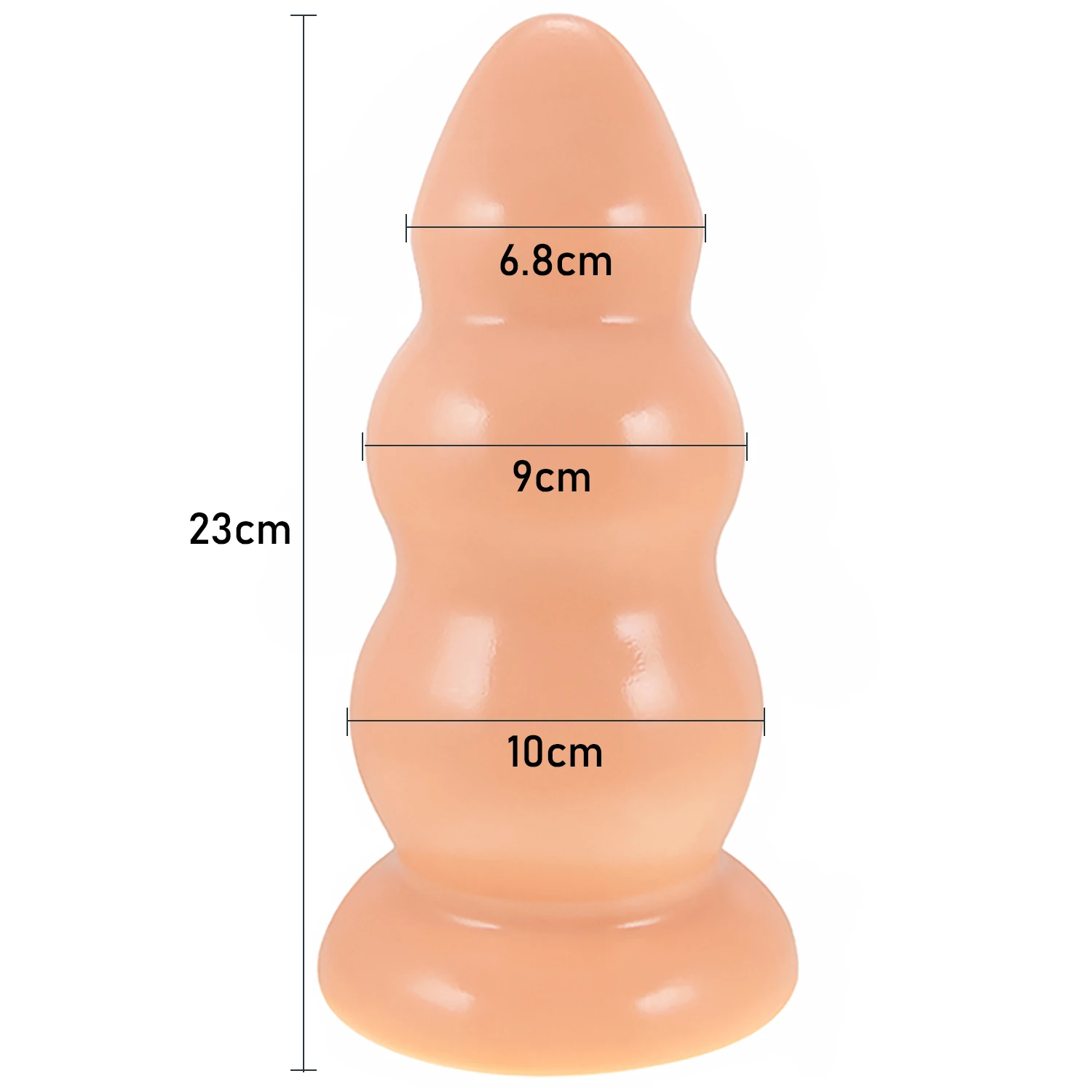 Oversized Anal Plug Dildos Stimulate Anus and Vagina Huge Butt Plug Soft Penis Anal Dilator with Suction Cup Sex Toy Masturbator