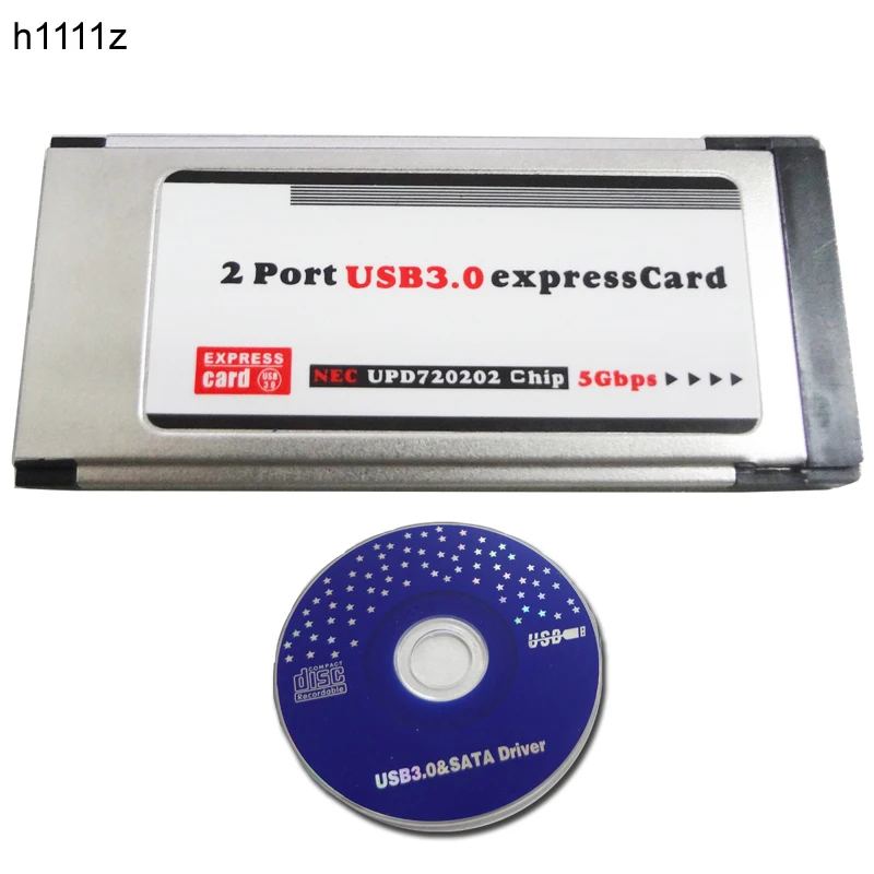 NEW PCI Express to USB 3.0 Dual 2 Port PCI-E Card Adapter FL1000 Chip 34MM Slot ExpressCard Converter 5Gbps PCMCIA ExpressCard