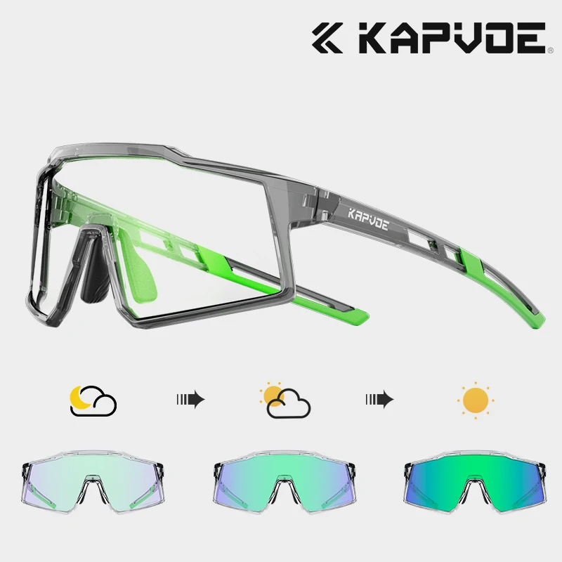 

KAPVOE новые солнцезащитные очки для подростков, фотохромные детские велосипедные очки, MTB велосипедные детские очки для спорта на открытом воздухе, очки для гольфа