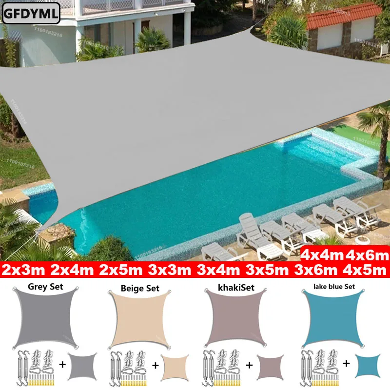 bloqueio sombra vela toldo de protecao solar 95 waterproof shelter canopy para patio quintal camping piscina quintal uv 01