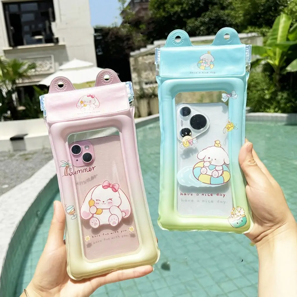 

Water-Splashing Festival Waterproof Phone Bag Sealed Touch Screen Phone Protector Pouch Lanyard PVC Swimming Storage Bag Summer