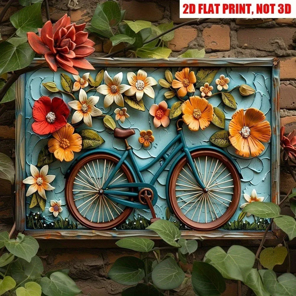 

Vintage Farmhouse Tin Sign with LED Backlight - Retro Valentine's & Ramadan 2026 Decor, Art Deco Metal Wall Plaque for Indoor Ou