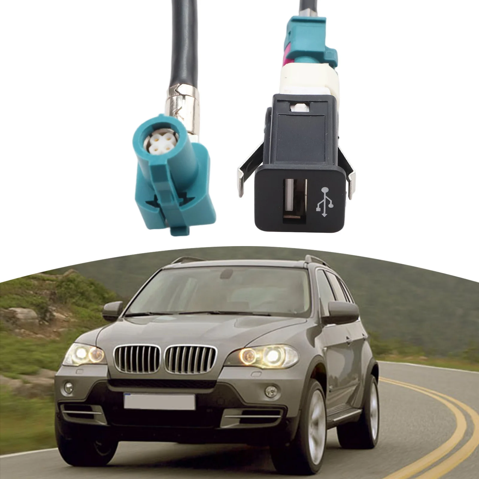 100CM 4 Pin Connection Usb Harness Cable For Car Accessory 100CM Length 5V Voltage For Center Console For BMW For EVO