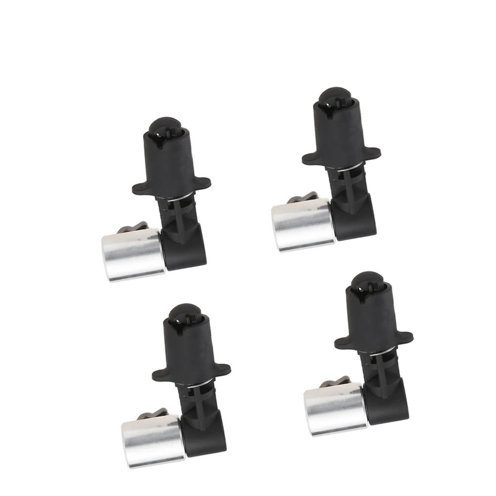 

4 Pcs Reflector Fixing Clip Stand Background Clamp Holder Disc Light Black Office