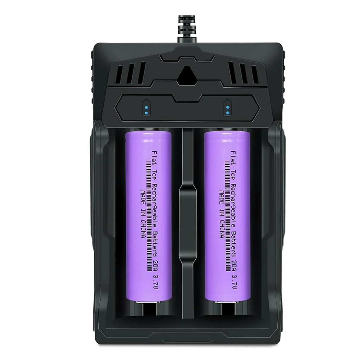 

18650 Rechargeable Battery Flat Top 20A with 18650 Battery Charger,for 3.7V Rechargeable Batteries