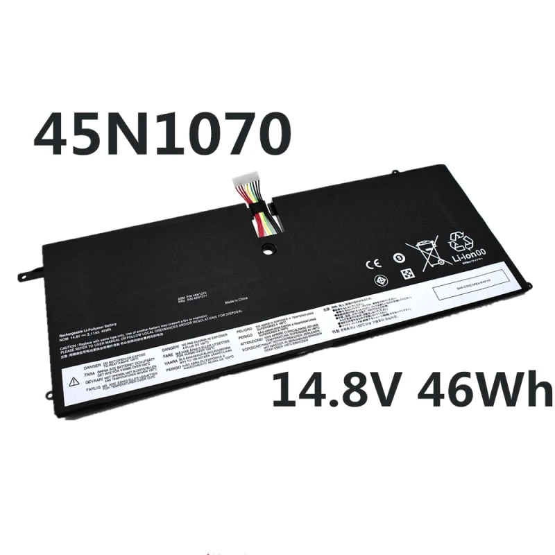 45N1070 45N1071แบตเตอรี่แล็ปท็อป46Wh 14.8V สำหรับ Lenovo ThinkPad ชุดคาร์บอน X1 3444 3448ชุด3460 4ICP4/56/128